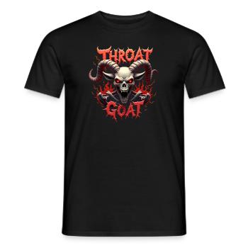 Throat Goat Adult Humor Unangemessen Raunchy - Männer T-Shirt - Schwarz - Vorne - AI Model Male 178 light (178cm)