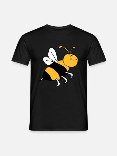 Happy Bee - Men's T-Shirt - black