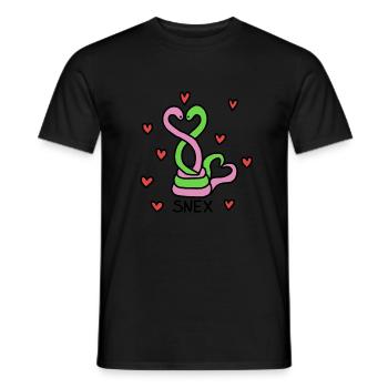 SNEX - T-shirt homme - noir - Devant - AI Model Male 178 light (178cm)