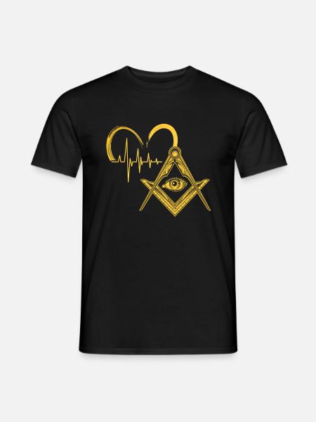 Masonic Freemasonry Fraternal - Männer T-Shirt - Schwarz