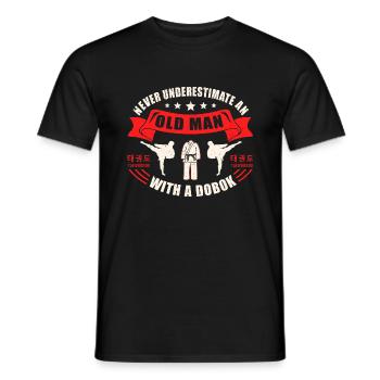 TKD Korean Martial Arts Tae Kwon - Männer T-Shirt - Schwarz - Vorne - AI Model Male 178 light (178cm)