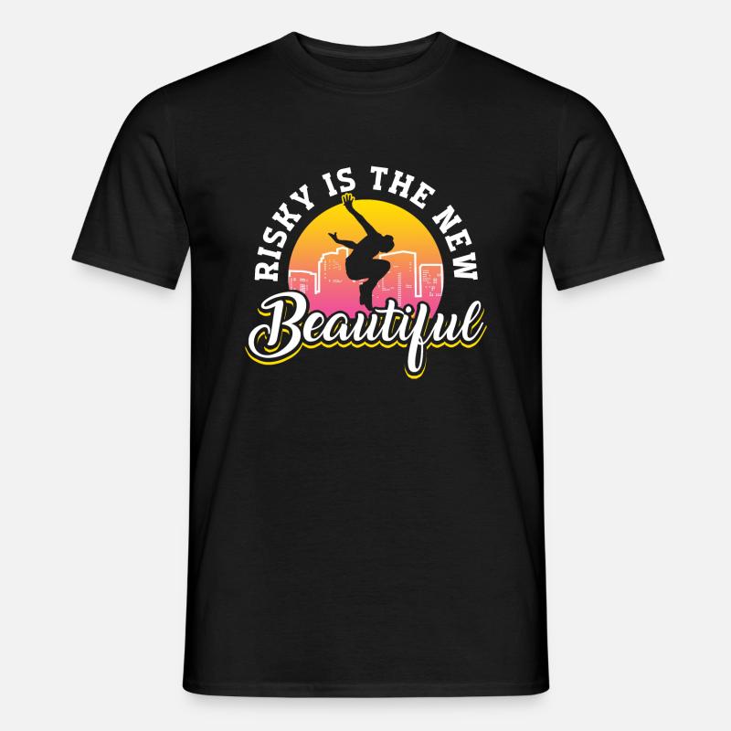 Parkour Freerunning Traceur - Männer T-Shirt - Schwarz