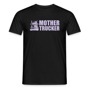 Mother Trucker - Men's T-Shirt - black - Front - AI Model Male 178 light (178cm)
