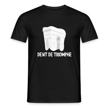 Dent De Triomphe - T-shirt homme - noir - Devant - AI Model Male 178 light (178cm)