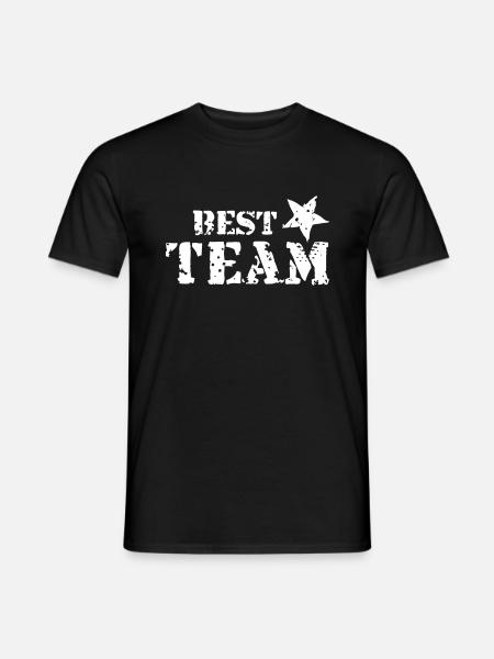 Best Team, Star, Champions, Sports, Winner, Club - Mænd T-shirt - sort