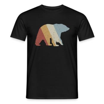 Ours Retro Style Vintage - T-shirt homme - noir - Devant - AI Model Male 178 light (178cm)