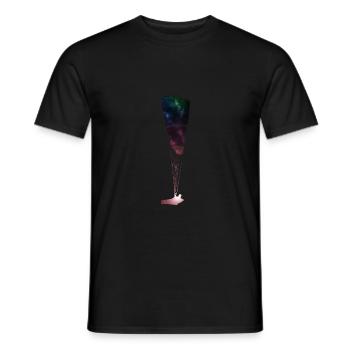 Pilote de l'espace cadeau parapente parapente - T-shirt homme - noir - Devant - AI Model Male 178 light (178cm)