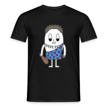 Œuf de l’âge de pierre - T-shirt homme - noir - Devant - AI Model Male 178 light (178cm)