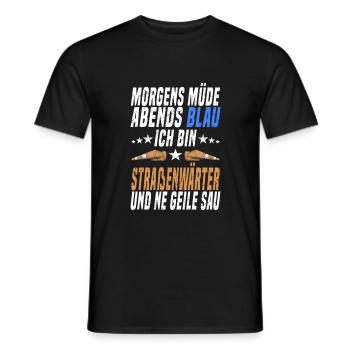 Straßenbauer Werkzeuge Straßenwärter Geschenk - Männer T-Shirt - Schwarz - Vorne - AI Model Male 178 light (178cm)