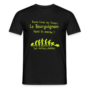 Burgund Flut Alkohol Morgengrauen Zeit - Männer T-Shirt - Schwarz - Vorne - AI Model Male 178 light (178cm)
