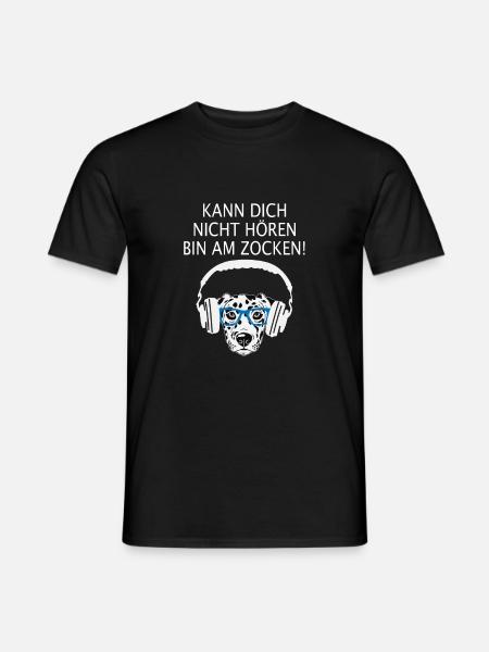 Kann Dich Nicht Hören Bin Am Zocken Gamer Geschenk - Männer T-Shirt - Schwarz