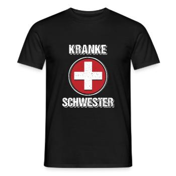 Kranke Schwester Krankenschwester Geschenk - Männer T-Shirt - Schwarz - Vorne - AI Model Male 178 light (178cm)