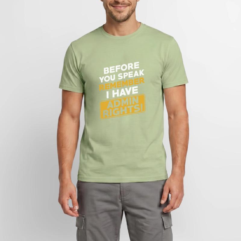 Administrator Informatiker Programmierer Admin Männer T-Shirt