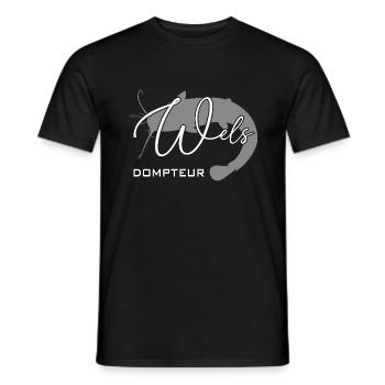 Welsdompteur Welsflüsterer Welsangler - Männer T-Shirt - Schwarz - Vorne - AI Model Male 178 light (178cm)