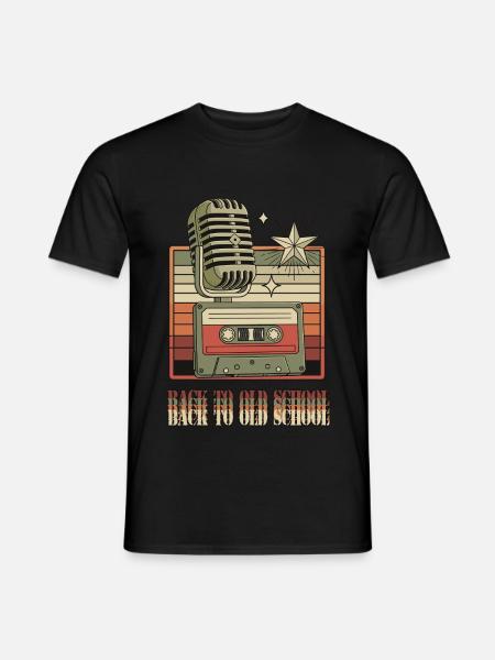 Back to Old School - Men's T-Shirt - black