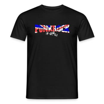 Punkrock England - Männer T-Shirt - Schwarz - Vorne - AI Model Male 178 light (178cm)