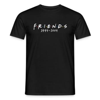 Friends Logo 1994-2004 - Männer T-Shirt - Schwarz - Vorne - AI Model Male 178 light (178cm)