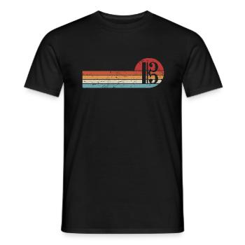 Alto clef alto alto retro clef - T-shirt homme - noir - Devant - AI Model Male 178 light (178cm)
