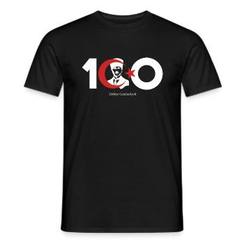 Atatürk Cumhuriyet Unterschrift Mustafa Kemal - Männer T-Shirt - Schwarz - Vorne - AI Model Male 178 light (178cm)