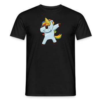 Licorne dabbing cool Unicorn cadeau - T-shirt homme - noir - Devant - AI Model Male 178 light (178cm)