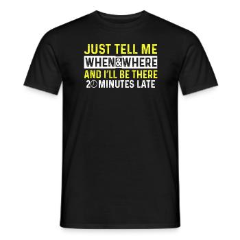 Don tardif tardif trop tardif - T-shirt homme - noir - Devant - AI Model Male 178 light (178cm)