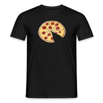 Pizza Partner Look Mom Son Daughter Dad Gift - Men's T-Shirt - black - Front - AI Model Male 178 light (178cm)