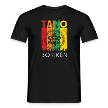 taino boriken, puerto rico - Men's T-Shirt - black - Front - AI Model Male 178 light (178cm)