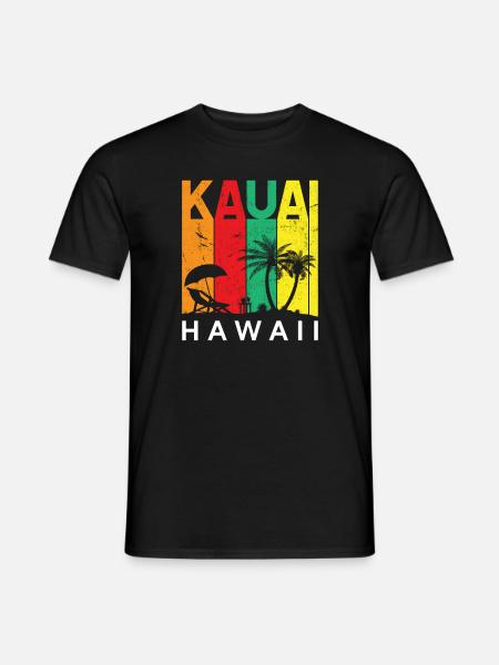 kauai, hawaii - Men's T-Shirt - black