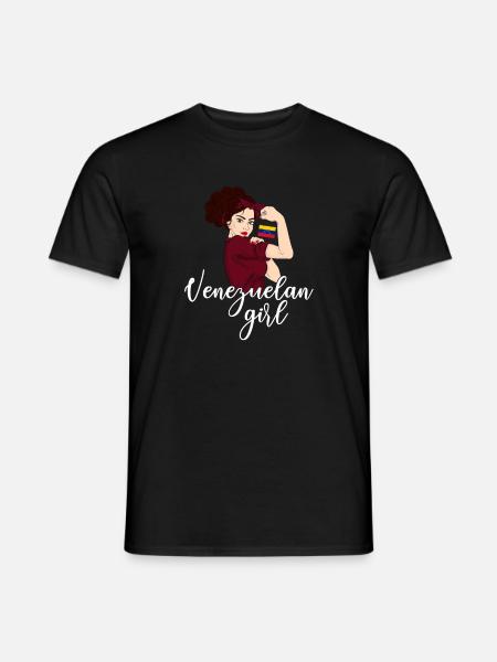 Venezuelan Girl, Venezuela - Men's T-Shirt - black