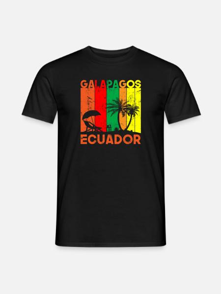 Galapagos ecuador, galapagos - Men's T-Shirt - black