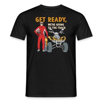 Get Ready ATV Design für Quad-Fahrer - Männer T-Shirt - Schwarz - Vorne - AI Model Male 178 light (178cm)