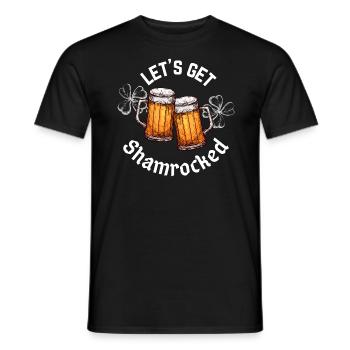 Faisons le trèfle La Saint-Patrick - T-shirt homme - noir - Devant - AI Model Male 178 light (178cm)
