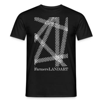FarmersLANDART Farmer Tractor Farmer Valentine's Day - Men's T-Shirt - black - Front - AI Model Male 178 light (178cm)