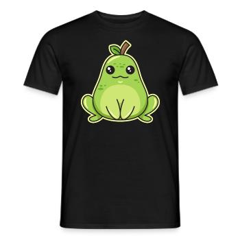 Frog pear design for frog lovers - Men's T-Shirt - black - Front - AI Model Male 178 light (178cm)