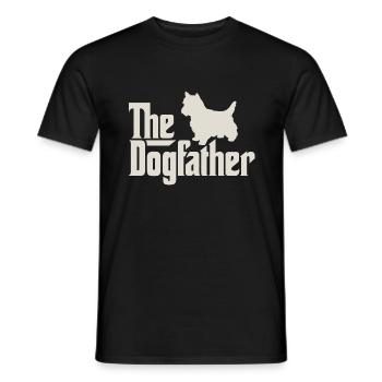 Le Dogfather - West Highland White Terrier - T-shirt homme - noir - Devant - AI Model Male 178 light (178cm)