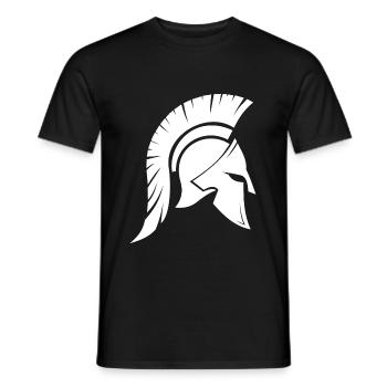 Conception spartiate - T-shirt homme - noir - Devant - AI Model Male 178 light (178cm)