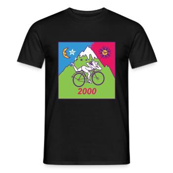 Albert Hofmann LSD 2000 - Men's T-Shirt - black - Front - AI Model Male 178 light (178cm)