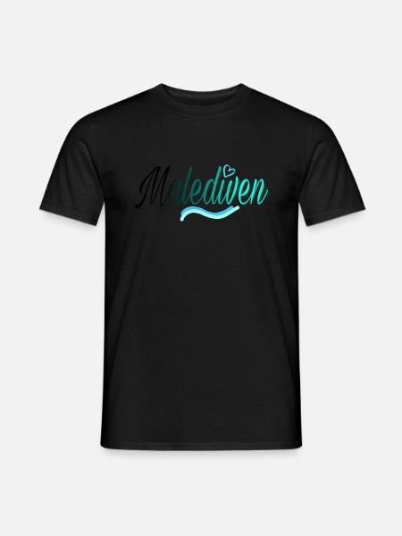 Malediven black - Männer T-Shirt -