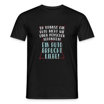 Auto Liebe Tuning - Männer T-Shirt - Schwarz - Vorne - AI Model Male 178 light (178cm)