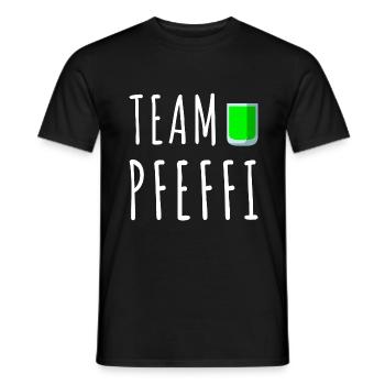 Pfefferminz Likör Pfeffi Vatertag Sauf - Männer T-Shirt - Schwarz - Vorne - AI Model Male 178 light (178cm)