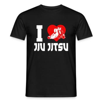 Brazilian Jiu Jitsu MMA Bjj Hugger - Männer T-Shirt - Schwarz - Vorne - AI Model Male 178 light (178cm)