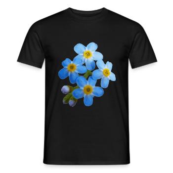 Das Sumpf-vergiss-mein-nicht ist ein Blickfang - Männer T-Shirt - Schwarz - Vorne - AI Model Male 178 light (178cm)