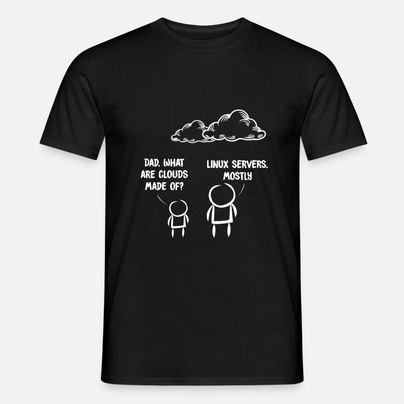 Computer IT blague Drôle programmeur Geek Linux - T-shirt homme - noir