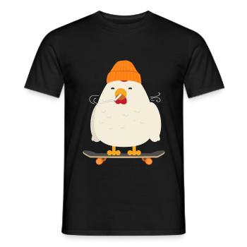 Skateboarding - Männer T-Shirt - Schwarz - Vorne - AI Model Male 178 light (178cm)
