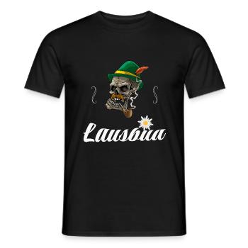 Lausbua Lederhosen - Männer T-Shirt - Schwarz - Vorne - AI Model Male 178 light (178cm)