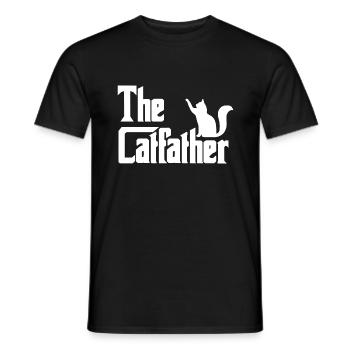 Le Catfather - T-shirt homme - noir - Devant - AI Model Male 178 light (178cm)