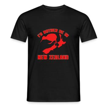 Neuseeland - Männer T-Shirt - Schwarz - Vorne - AI Model Male 178 light (178cm)