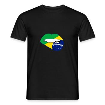 Brésil - T-shirt homme - noir - Devant - AI Model Male 178 light (178cm)