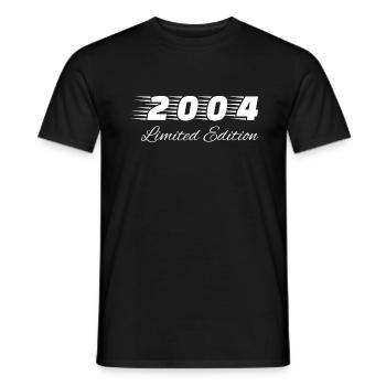 18th Birthday Boy Girl 2004 Limited Edition Birth - Men's T-Shirt - black - Front - AI Model Male 178 light (178cm)