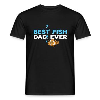 Bester Fischvater aller Zeiten Aquarist Fischhalter - Männer T-Shirt - Schwarz - Vorne - AI Model Male 178 light (178cm)